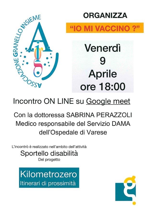 locandina incontro IO MI VACCINO?